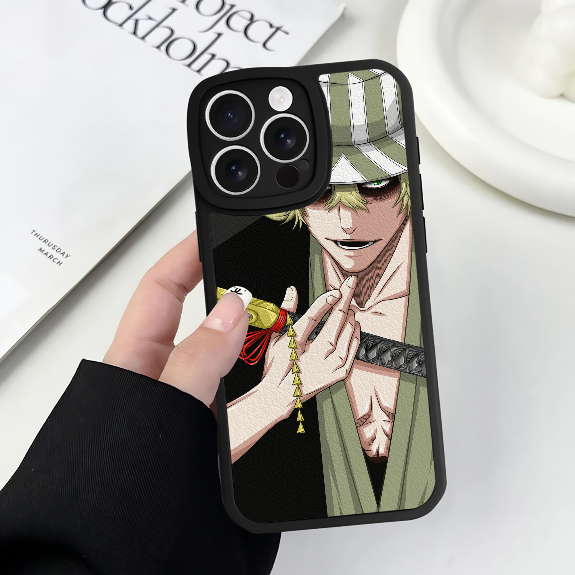 （画像用） ブリーチ BLEACH 【iPhone 16シリーズ対応】シリコンスマホケース（レザー調） 材質：シリコン